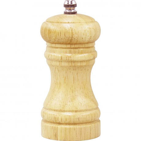 Salt-Pepper Mill - 115mm, Caf, Birch Wood Ceramic from Chef Inox. made out of Wood and sold in boxes of 1. Hospitality quality at wholesale price with The Flying Fork! 