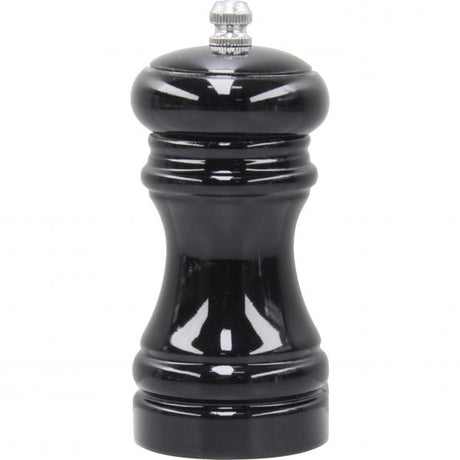 Salt-Pepper Mill - 115mm, Caf, Black Wood Ceramic from Chef Inox. made out of Wood and sold in boxes of 1. Hospitality quality at wholesale price with The Flying Fork! 