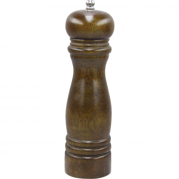 Salt-Pepper Mill - 215mm, Tempo, Dark Wood Ceramic from Chef Inox. made out of Wood and sold in boxes of 1. Hospitality quality at wholesale price with The Flying Fork! 