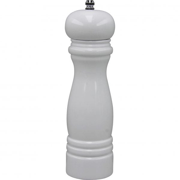 Salt-Pepper Mill - 215mm, Tempo, White Wood Ceramic from Chef Inox. made out of Wood and sold in boxes of 1. Hospitality quality at wholesale price with The Flying Fork! 