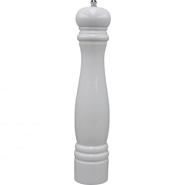 Salt-Pepper Mill - 320mm, Tempo, White Wood Ceramic from Chef Inox. made out of Wood and sold in boxes of 1. Hospitality quality at wholesale price with The Flying Fork! 