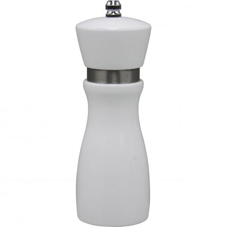 Salt-Pepper Mill - 155mm, Mondo, White Wood Ceramic from Chef Inox. made out of Wood and sold in boxes of 1. Hospitality quality at wholesale price with The Flying Fork! 