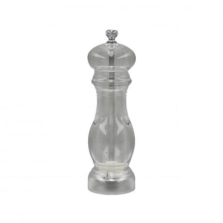 Salt-Pepper Mill - 270mm, Crystal, Acyrlic Ceramic from Chef Inox. made out of Acrylic and sold in boxes of 1. Hospitality quality at wholesale price with The Flying Fork! 