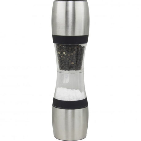 Salt-Pepper Mill - 230mm, Dual, Acyrlic Ceramic from Chef Inox. made out of Acrylic and sold in boxes of 1. Hospitality quality at wholesale price with The Flying Fork! 