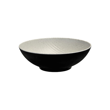 Round Bowlstone - 330mm, Transform, Natural-Black from Cheforward. Sold in boxes of 3. Hospitality quality at wholesale price with The Flying Fork! 