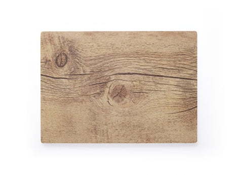 Rectangle Melamine Oak Board - 360x255mm, Wood Effect: Pack of 1