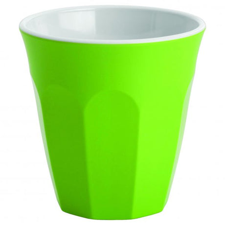 Espresso Cup (Sts0834) - 200ml, Gelato, Lime Green-White from Jab. made out of Melamine and sold in boxes of 12. Hospitality quality at wholesale price with The Flying Fork! 