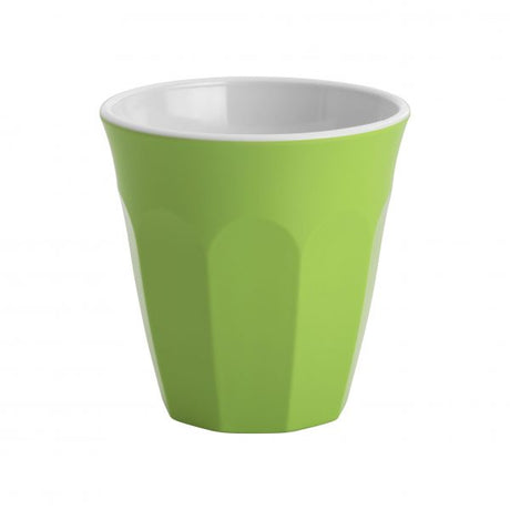Tumbler - 90mm, 300ml, Gelato, Lime Green-White from Jab. made out of Melamine and sold in boxes of 12. Hospitality quality at wholesale price with The Flying Fork! 