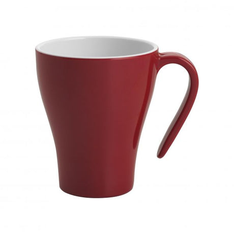Stackable Coffee Mug - 350ml, Gelato, Red-White from Jab. stackable, made out of Melamine and sold in boxes of 12. Hospitality quality at wholesale price with The Flying Fork! 
