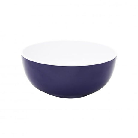 Round Bowl - 150x60mm, Gelato, Navy Blue-White Blue from Jab. Unbreakable, made out of Melamine and sold in boxes of 6. Hospitality quality at wholesale price with The Flying Fork! 