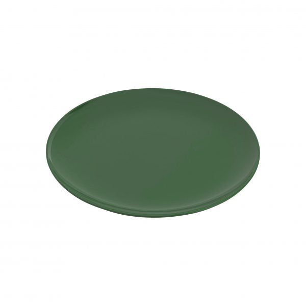 Round Plate Coupe - 250mm, Gelato, Green from Jab. Unbreakable, made out of Melamine and sold in boxes of 12. Hospitality quality at wholesale price with The Flying Fork! 