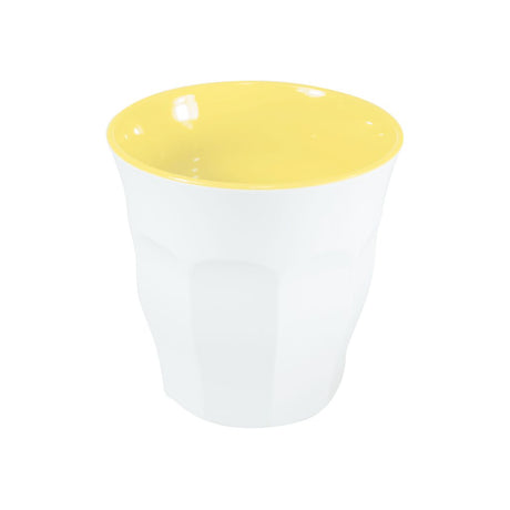 Jab Sorbet-Lemon/White Body Espresso Cup 75Mm 200Ml from JAB. made out of Melamine and sold in boxes of 12. Hospitality quality at wholesale price with The Flying Fork! 