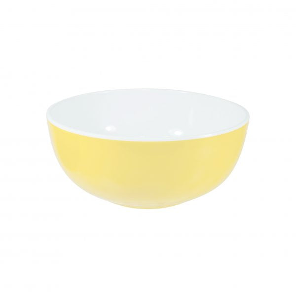 Round Bowl - 150x60mm, Sorbet, Lemon from Jab. Unbreakable, made out of Melamine and sold in boxes of 6. Hospitality quality at wholesale price with The Flying Fork! 