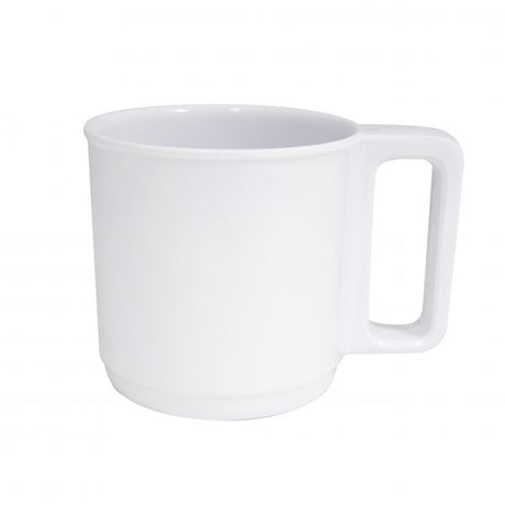 Coffee Mug (20107) - 350mL, Stackable, White from Superware. made out of Melamine and sold in boxes of 6. Hospitality quality at wholesale price with The Flying Fork! 