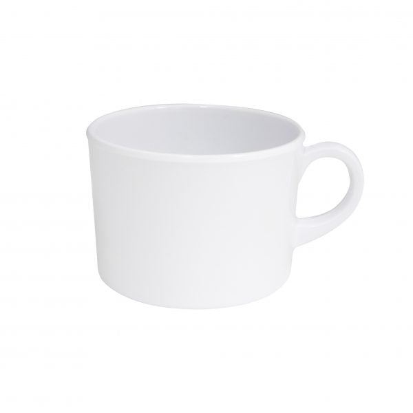 Coffee-Tea Cup (20156) - 250mL, White from Superware. made out of Melamine and sold in boxes of 6. Hospitality quality at wholesale price with The Flying Fork! 