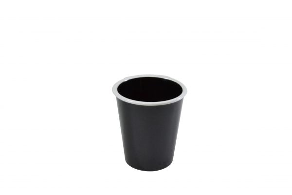 Tumbler - 80x90mm, Vintage Black with White Rim from Jab. made out of Melamine and sold in boxes of 6. Hospitality quality at wholesale price with The Flying Fork! 