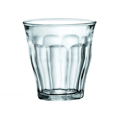 Tumbler - 160ml, Picardie from Duralex. made out of Toughened Glass and sold in boxes of 48. Hospitality quality at wholesale price with The Flying Fork! 