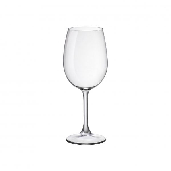 Goblet - 360ml, with Plimsoll Line, Sara from Bormioli Rocco. made out of Toughened Glass and sold in boxes of 12. Hospitality quality at wholesale price with The Flying Fork! 