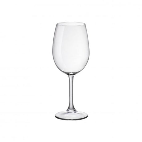 Goblet - 360ml, with Plimsoll Line, Sara from Bormioli Rocco. made out of Toughened Glass and sold in boxes of 12. Hospitality quality at wholesale price with The Flying Fork! 