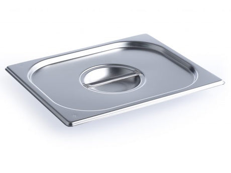 Anti Jam Steam Pan Cover - Size 1-2 from Chef Inox. Anti-Jam, made out of Stainless Steel and sold in boxes of 12. Hospitality quality at wholesale price with The Flying Fork! 