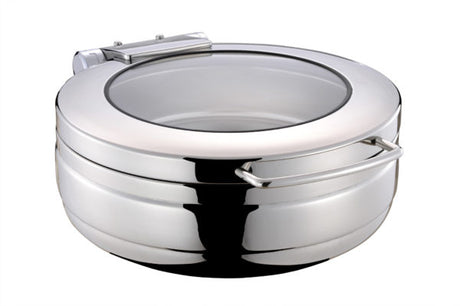 Round Small Induction Chafer from Chef Inox. made out of Stainless Steel and sold in boxes of 1. Hospitality quality at wholesale price with The Flying Fork! 