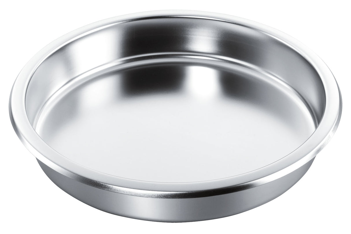 Insert Pan To Suit Round Small Deluxe Chafer (54915) from Chef Inox. made out of Stainless Steel and sold in boxes of 1. Hospitality quality at wholesale price with The Flying Fork! 