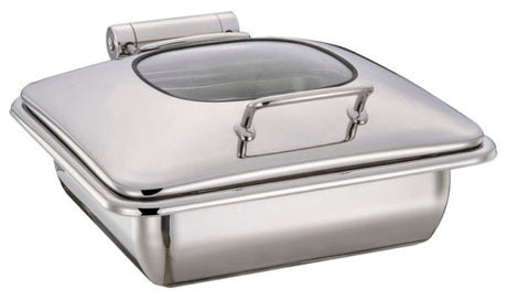 Rectangular Ultra Chafer With Glass Lid, Stainless Steel, 2-3 Size from Chef Inox. made out of Stainless Steel and sold in boxes of 1. Hospitality quality at wholesale price with The Flying Fork! 