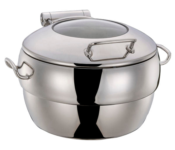 Ultra Soup Station With Glass Lid - 1100ml from Chef Inox. made out of Stainless Steel and sold in boxes of 1. Hospitality quality at wholesale price with The Flying Fork! 