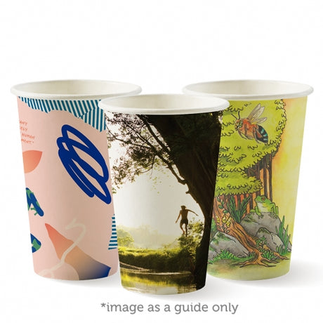 350ml (12oz) (80mm) cup (fits small lids) - art series - Carton of 1000 units