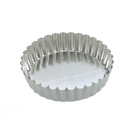 Round Fluted Cake Pan (Loose Base) - 180x40mm from Guery. Loose Base, made out of Tin Plated and sold in boxes of 1. Hospitality quality at wholesale price with The Flying Fork! 