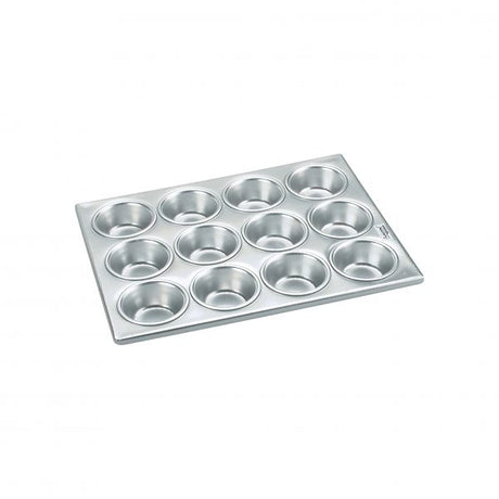 12-Cup Premier Muffin Pan - Premier Aluminium from Chef Inox. made out of Aluminium and sold in boxes of 1. Hospitality quality at wholesale price with The Flying Fork! 
