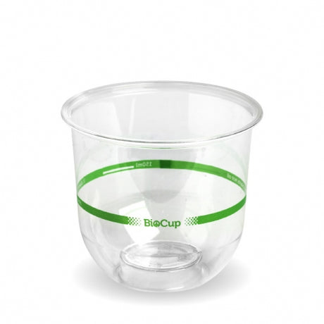 Compostable tumbler - 360ml, 150ml pour line (Box of 1000) from BioPak. Compostable, made out of Bioplastic and sold in boxes of 1. Hospitality quality at wholesale price with The Flying Fork! 