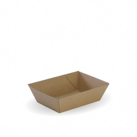 Bioboard Tray #1 - 131x91x50mm - box of 500 from BioPak. Compostable, made out of FSC�� certified paper and sold in boxes of 1. Hospitality quality at wholesale price with The Flying Fork! 