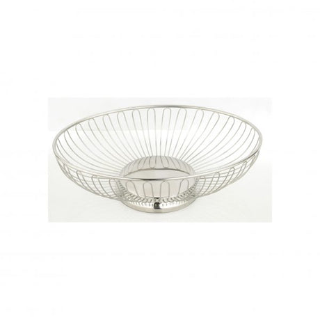 Oval Wire Basket - 275x220x85mm from Chef Inox. made out of Wire and sold in boxes of 1. Hospitality quality at wholesale price with The Flying Fork! 