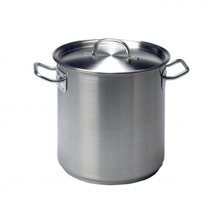 Elite Stockpot With Lid - 70.0Lt, 450x450mm from Chef Inox. Lid included, made out of Stainless Steel 18/10 and sold in boxes of 1. Hospitality quality at wholesale price with The Flying Fork! 