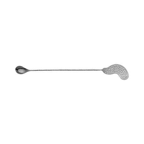 Bar Spoon With Strainer - 390mm, Black Moda from Moda. Sold in boxes of 1. Hospitality quality at wholesale price with The Flying Fork! 