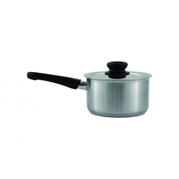 Club Bakelite Saucepan With Lid - 1.0Lt, 140mm from Chef Inox. made out of Stainless Steel and sold in boxes of 1. Hospitality quality at wholesale price with The Flying Fork! 