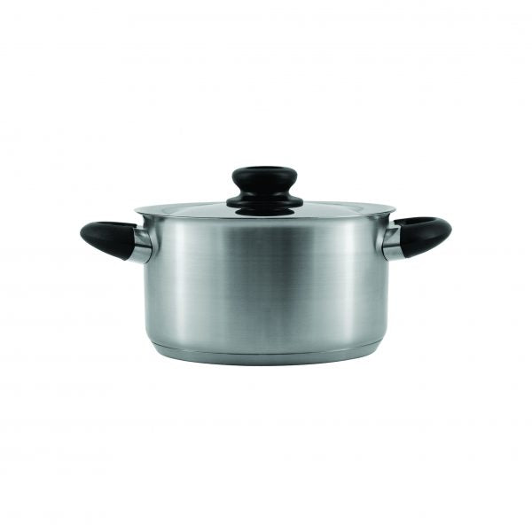 Club Bakelite Saucepot With Lid - 6.0Lt, 240x140mm from Chef Inox. made out of Stainless Steel and sold in boxes of 1. Hospitality quality at wholesale price with The Flying Fork! 
