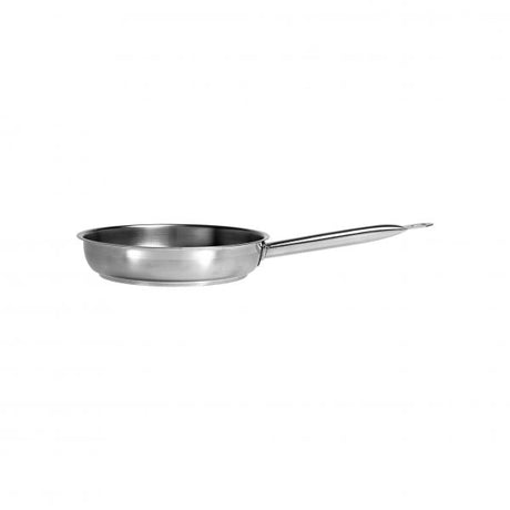 Professional Frypan (No Lid) - 200x45mm from Chef Inox. made out of Stainless Steel 18/10 and sold in boxes of 1. Hospitality quality at wholesale price with The Flying Fork! 