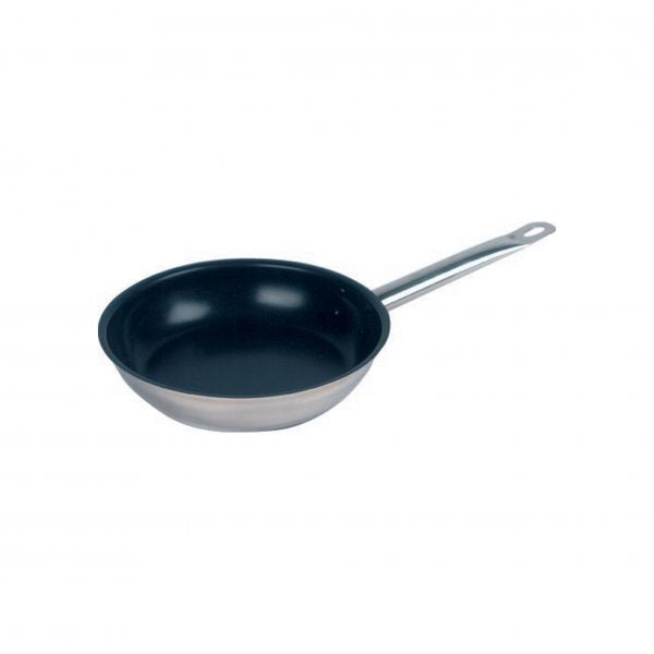 Professional Non-Stick Frypan - 200x45mm from Chef Inox. made out of Stainless Steel 18/10 and sold in boxes of 1. Hospitality quality at wholesale price with The Flying Fork! 