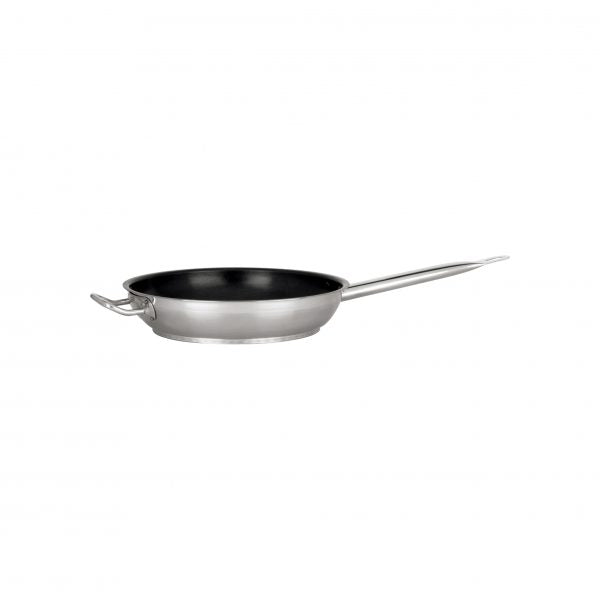 Professional Non-Stick Frypan With Help Handle - 280x55mm from Chef Inox. made out of Stainless Steel 18/10 and sold in boxes of 1. Hospitality quality at wholesale price with The Flying Fork! 