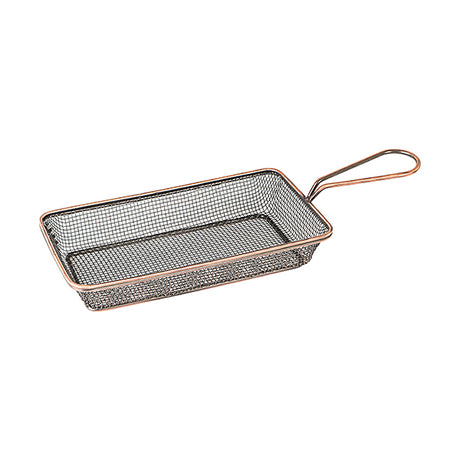 SERVICE BASKET-190x90x35mm, ANTIQUE COPPER from Moda. made out of Stainless Steel and sold in boxes of 6. Hospitality quality at wholesale price with The Flying Fork! 