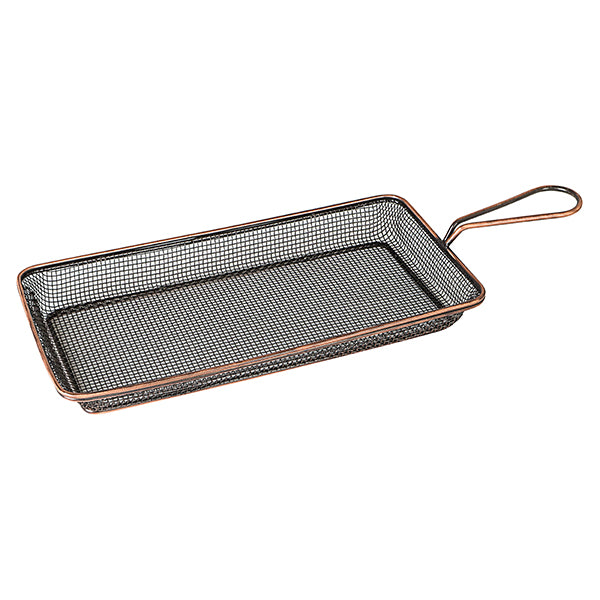 SERVICE BASKET-260x130x30mm, ANTIQUE COPPER from Moda. made out of Stainless Steel and sold in boxes of 1. Hospitality quality at wholesale price with The Flying Fork! 