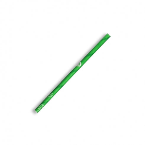 Paper Straw - Green, Cocktail from BioPak. Compostable, made out of FSC Pulp and sold in boxes of 1. Hospitality quality at wholesale price with The Flying Fork! 