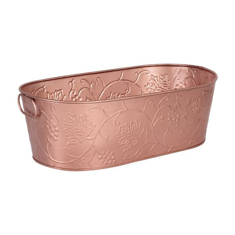 Beverage Tub-Copper Satin, With Design 530X290X170Mm from Moda. made out of Stainless Steel and sold in boxes of 12. Hospitality quality at wholesale price with The Flying Fork! 