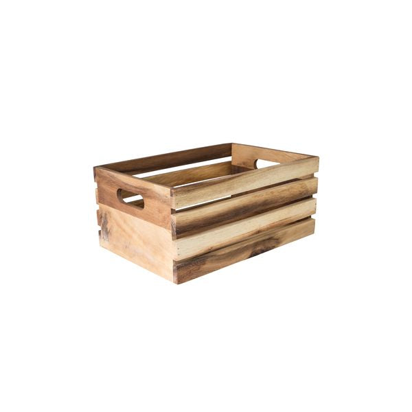 Wood Crate,340X230X150Mm from Moda. made out of Wood and sold in boxes of 6. Hospitality quality at wholesale price with The Flying Fork! 