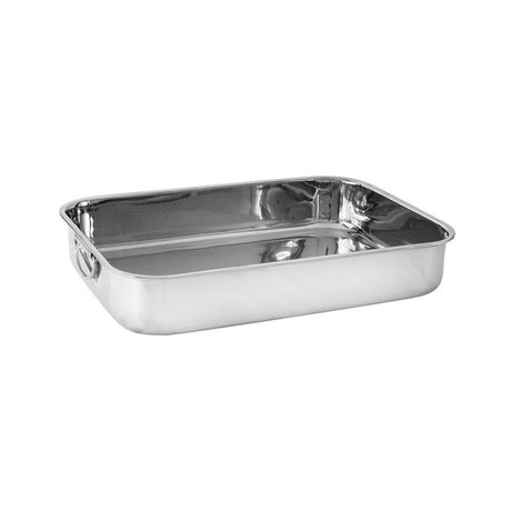 ROAST PAN-18-8, 450x320x85mm from Trenton. made out of Stainless Steel and sold in boxes of 1. Hospitality quality at wholesale price with The Flying Fork! 