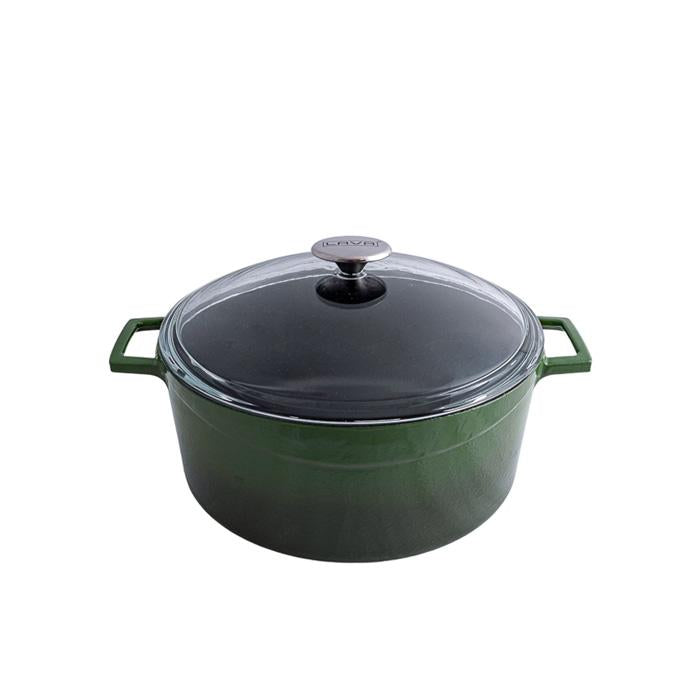 Casserole - Glass Lid, 4.5Lt from Lava. made out of Cast Iron and sold in boxes of 1. Hospitality quality at wholesale price with The Flying Fork! 