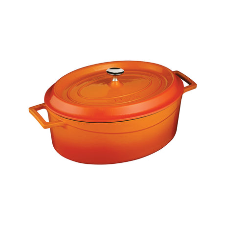 Casserole - Oval, 6.4Lt from Lava. made out of Cast Iron and sold in boxes of 1. Hospitality quality at wholesale price with The Flying Fork! 