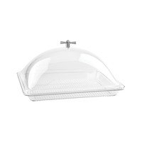 Rectangular Dome Cover -325x260mm, Clear from Alkan Zicco. made out of Polycarbonate and sold in boxes of 12. Hospitality quality at wholesale price with The Flying Fork! 